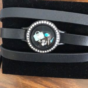 Origami Owl leather bracelet